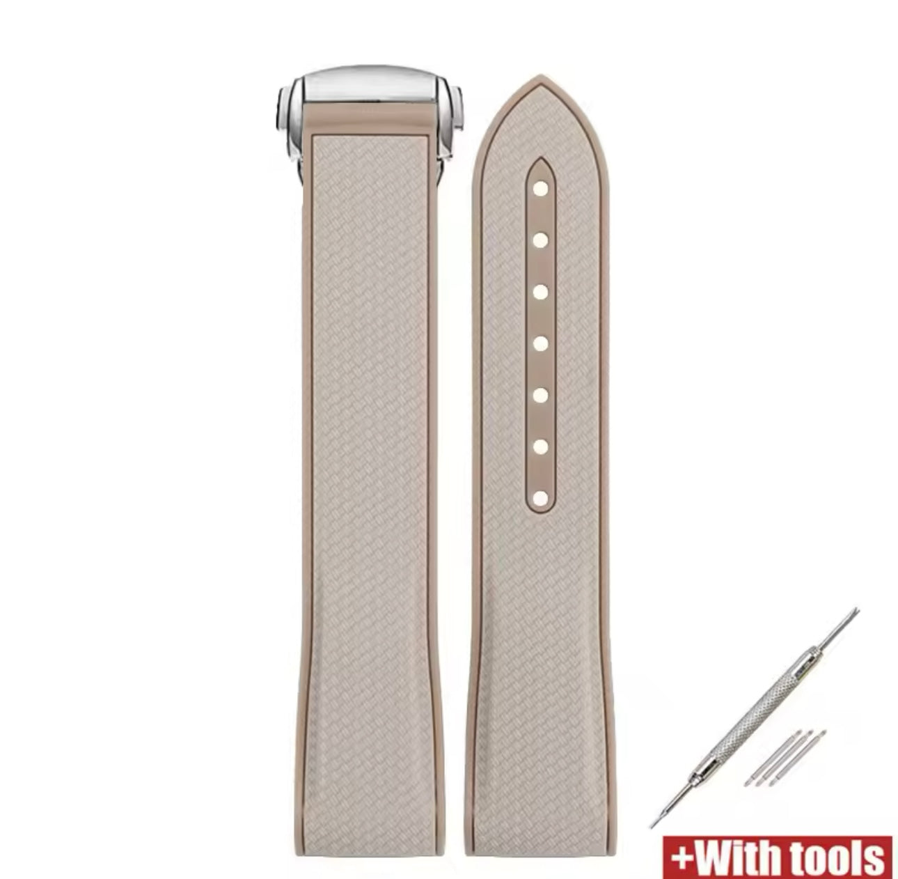 Nylon/Rubber 20mm Curved end strap for moonswatch etc